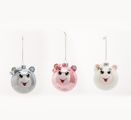 boule verre smiley 8cm