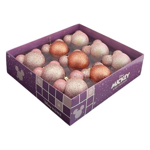 Box Mickey oor kerstballen 9stuks