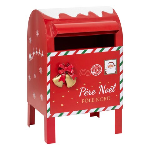 Brievenbus H34cm metaal rood