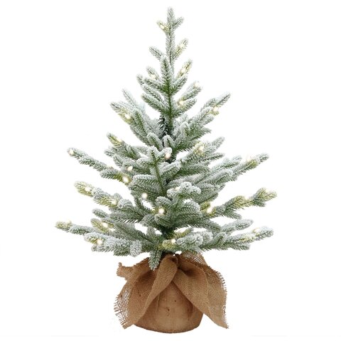 Cambridge Full PE flocked tree 75cm 35 Batt - afbeelding 1