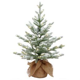 Cambridge Full PE flocked tree 75cm 35 Batt - afbeelding 1