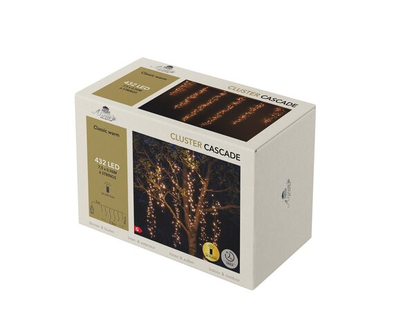 Cascade cluster 432Led 48cm classic warm - afbeelding 2