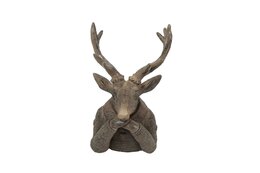 Cerf Jimmy Zen 10x9x19cm brun