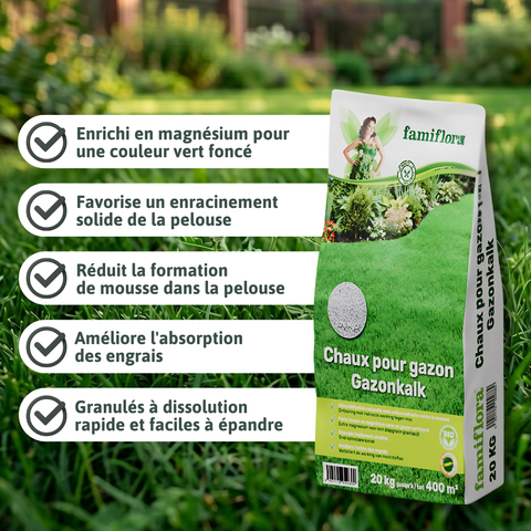 Chaux pour gazon avec magnésium 20kg - image 3