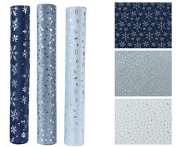 Chemin de table 200x35cm 3ass bleu