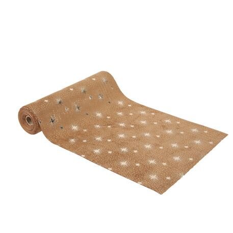 Chemin de table 28cmx3m camel or