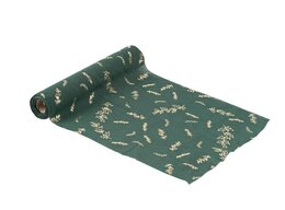 Chemin de table 28cmx3m houx vert