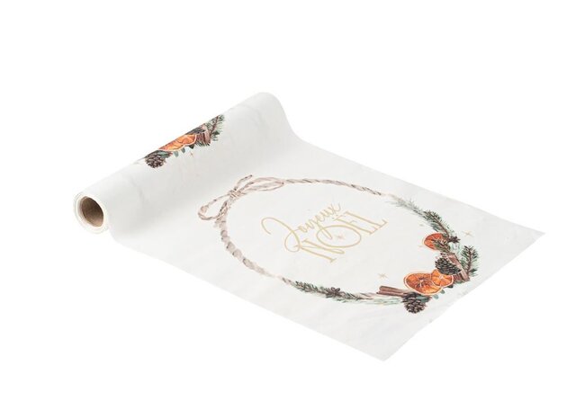 Chemin de table Joyeux Noël 28cmx3m
