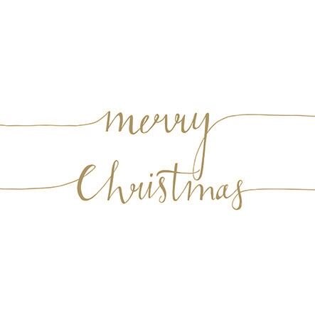 Christmas Note pos.gold 33x33cm