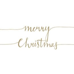 Christmas Note pos.gold 33x33cm