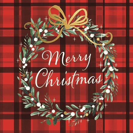 Christmas Plaid red 33x33cm
