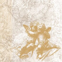Classic Angels gold 33x33cm