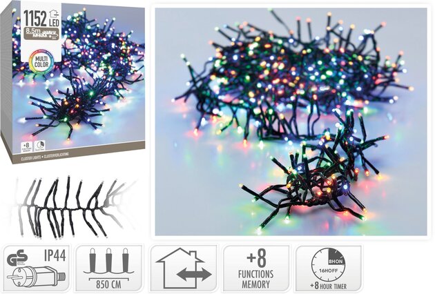 Clusterverlichting 1152Led binnen buiten multi