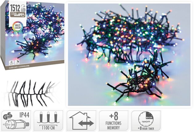 Clusterverlichting 1512Led binnen buiten multi