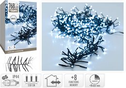 Clusterverlichting 768Led binnen buiten wit koud