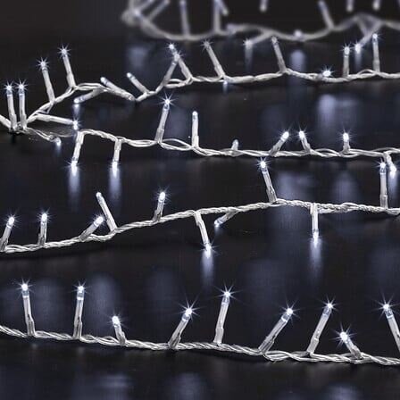 Clusterverlichting solar 0,2x1600cm 800Led koud wit