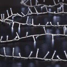 Clusterverlichting solar 0,2x1600cm 800Led koud wit