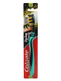 Colgate tandenborstel Zig Zag Charcoal Medium - afbeelding 1
