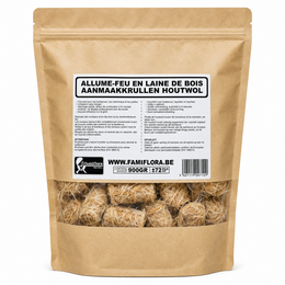 copeaux de bois d'allumage laine de bois 900g