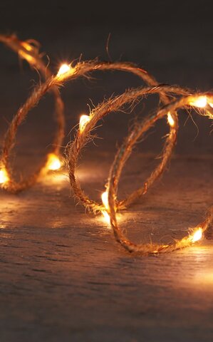 Corde jute 20Led classic Timer