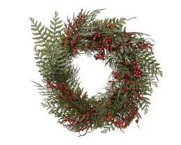 Couronne D50xH11cm vert rouge