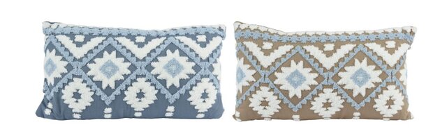 Coussin 50x30cm coton ikat 2ass