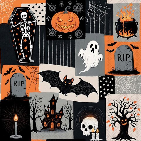 Creepy Halloween 25x25cm FSC Mix