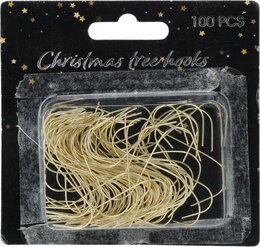 Crochets sapin 100st or