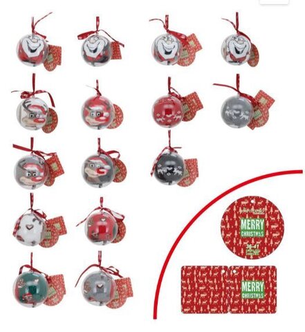 Dames Thermo sokken Kerst in plastic bal