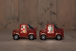 Deco auto 13x16cm warm wit 2ass