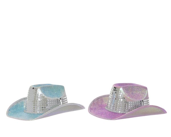 Deco chapeau 36x25cm 2ass