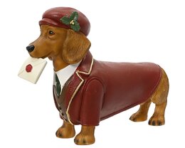 Deco chien 46x13x33cm avec enveloppe