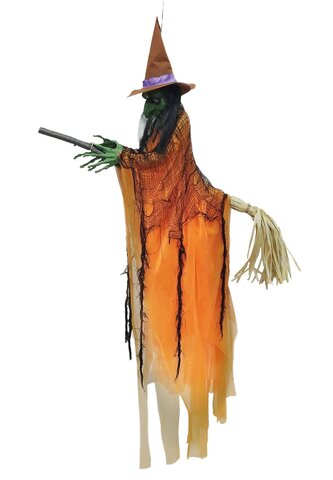 Deco flying witch