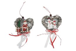 Deco hart hout 15x15cm