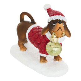 Deco hond teckel H9cm