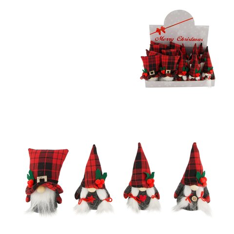 Deco kabouter 9x15cm 4ass