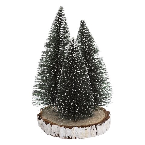 Deco kerstbomen 3stuks H20cm groen
