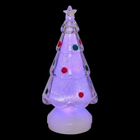 Deco kerstboom 5x11cm 1Led 3ass