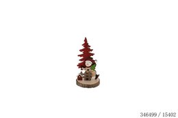 Deco kerstboom 6x13x6cm hout