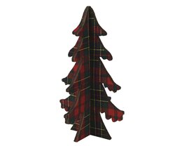 Deco kerstboom 9x24cm rood
