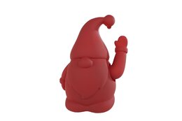 Deco Kerstman zwaaiend 12x17cm