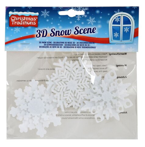 Deco neige 3d - flocon de neige