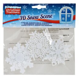 Deco neige 3d - flocon de neige