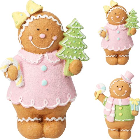 Deco peperkoek H17cm 2ass