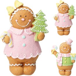 Deco peperkoek H17cm 2ass