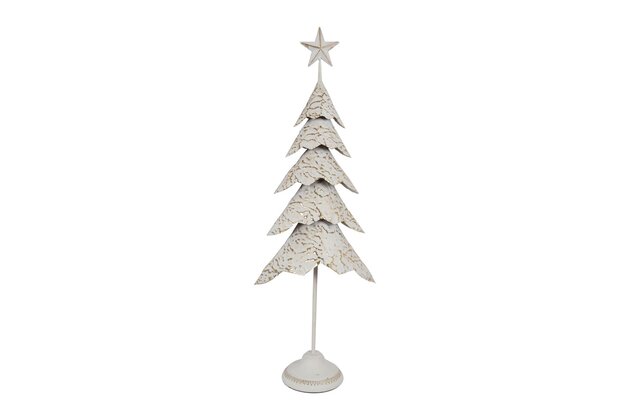 Déco sapin Anouk 30xH83cm blanc
