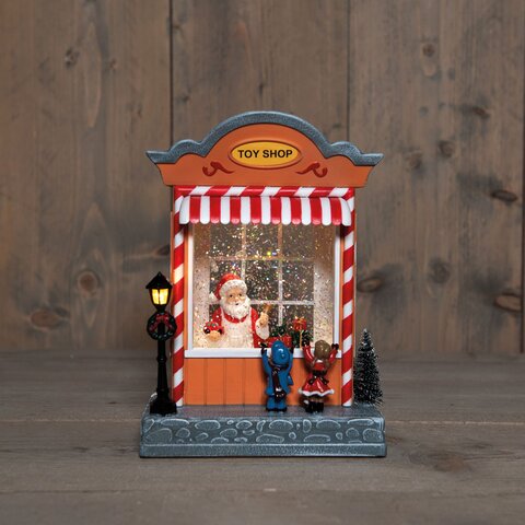 Deco speelgoedwinkel 22x18cm warm wit