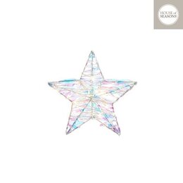 Deco ster 10Led 20x20cm iriserend