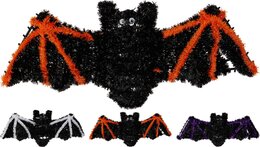 Deco vleermuis tinsel 3ass