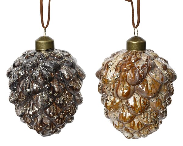 Dennenappel H10cm 2ass